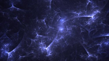 Soyut fraktal ışık arkaplanı 3 boyutlu oluşturuluyor