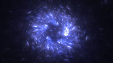 Soyut fraktal ışık arkaplanı 3 boyutlu oluşturuluyor