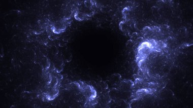 Soyut fraktal ışık arkaplanı 3 boyutlu oluşturuluyor