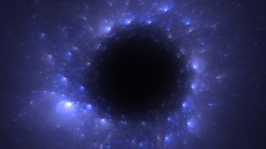 Soyut fraktal ışık arkaplanı 3 boyutlu oluşturuluyor