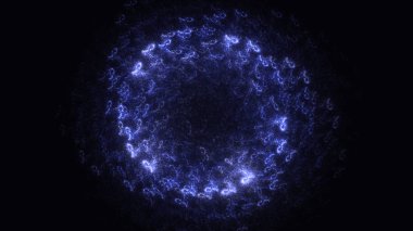 Soyut fraktal ışık arkaplanı 3 boyutlu oluşturuluyor