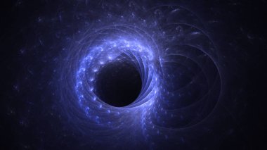 Soyut fraktal ışık arkaplanı 3 boyutlu oluşturuluyor