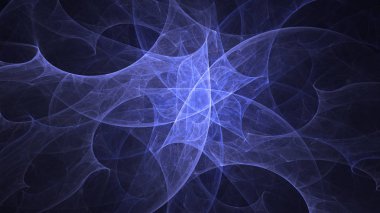 Soyut fraktal ışık arkaplanı 3 boyutlu oluşturuluyor