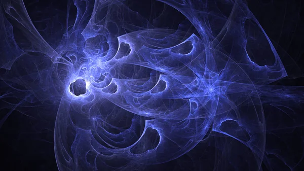 Soyut fraktal ışık arkaplanı 3 boyutlu oluşturuluyor