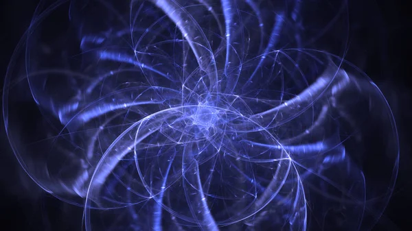 Soyut fraktal ışık arkaplanı 3 boyutlu oluşturuluyor