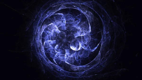 Soyut fraktal ışık arkaplanı 3 boyutlu oluşturuluyor