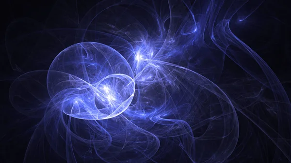 Soyut fraktal ışık arkaplanı 3 boyutlu oluşturuluyor