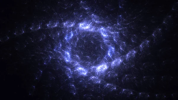 Soyut fraktal ışık arkaplanı 3 boyutlu oluşturuluyor