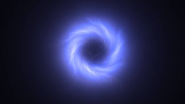 Soyut mavi fraktal ışık arkaplanı 3 boyutlu oluşturuluyor