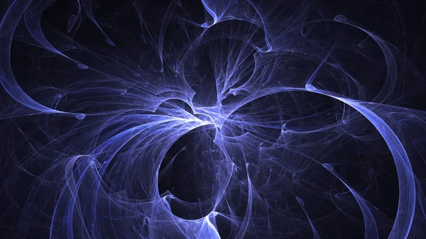 Renderização Abstrato Azul Fundo Luz Fractal — Fotografia de Stock