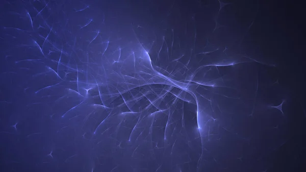 Rendering Abstract Blue Fractal Light Background — Stock Photo, Image