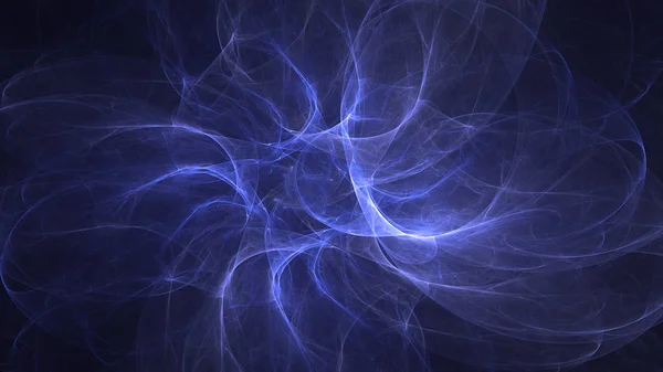 Renderização Abstrato Azul Fundo Luz Fractal — Fotografia de Stock