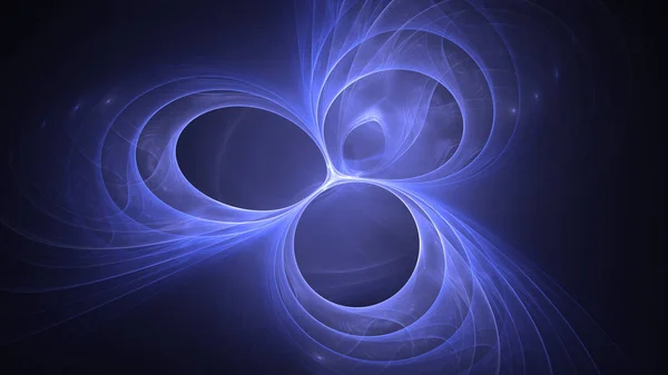 Renderização Abstrato Azul Fundo Luz Fractal — Fotografia de Stock