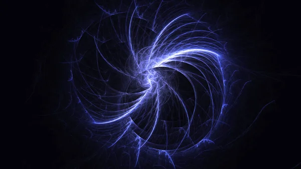 Renderização Abstrato Azul Fundo Luz Fractal — Fotografia de Stock