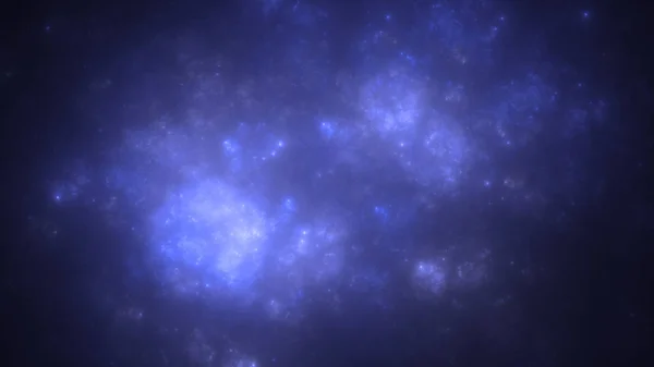 Soyut Mavi Fraktal Işık Arkaplanı Boyutlu Oluşturuluyor — Stok fotoğraf