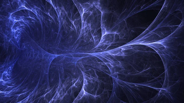 Renderização Abstrato Azul Fundo Luz Fractal — Fotografia de Stock