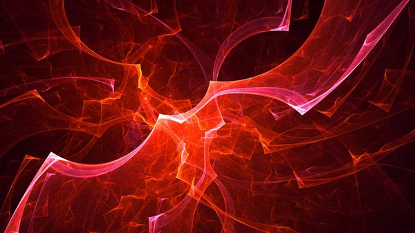 Renderizado Abstracto Rojo Fractal Luz Fondo —  Fotos de Stock