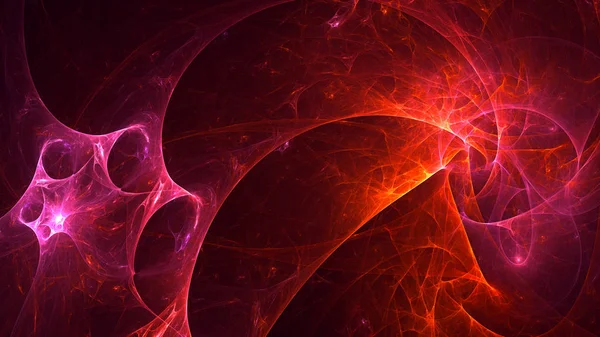 Rendering Abstract Red Fractal Light Background — Stock Photo, Image