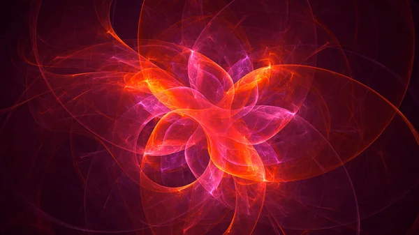 Rendering Abstract Red Fractal Light Background — Stock Photo, Image