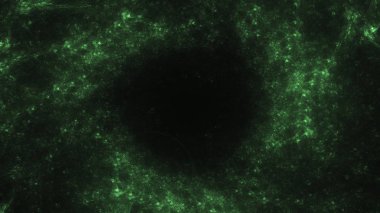 3D render soyut yeşil fraktal açık renkli