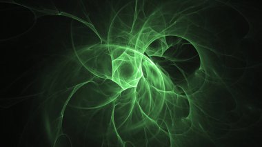 Soyut fraktal ışık arkaplanı 3 boyutlu oluşturuluyor