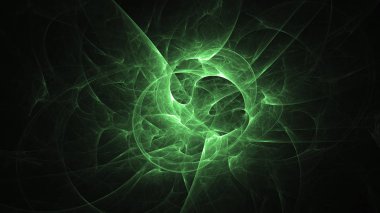 Soyut fraktal ışık arkaplanı 3 boyutlu oluşturuluyor