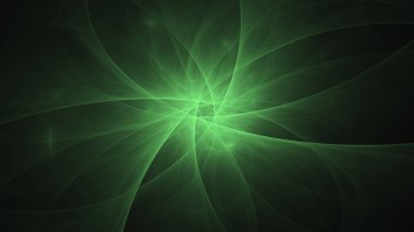 Soyut fraktal ışık arkaplanı 3 boyutlu oluşturuluyor