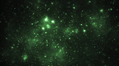 Soyut fraktal ışık arkaplanı 3 boyutlu oluşturuluyor