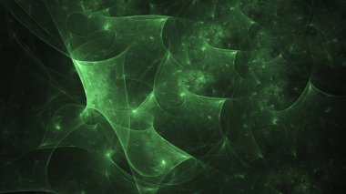 Soyut fraktal ışık arkaplanı 3 boyutlu oluşturuluyor
