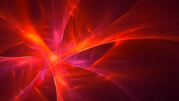 Renderizado Abstracto Rojo Fractal Luz Fondo — Foto de Stock