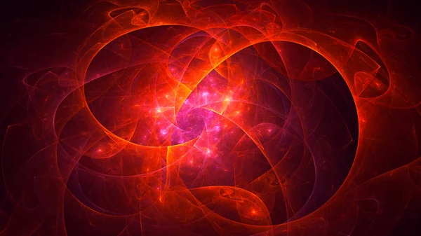 Rendering Abstract Red Fractal Light Background — Stock Photo, Image