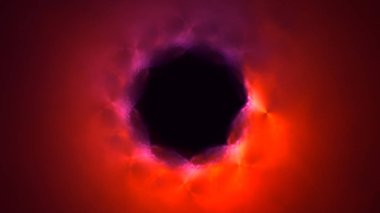 Soyut kırmızı fraktal ışık arkaplanı 3 boyutlu oluşturuluyor