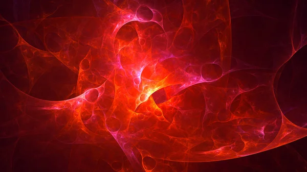 Renderização Abstrato Fundo Luz Fractal Vermelho — Fotografia de Stock