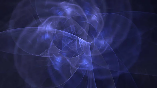 Renderização Abstrato Azul Fundo Luz Fractal — Fotografia de Stock