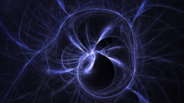 Renderização Abstrato Azul Fundo Luz Fractal — Fotografia de Stock