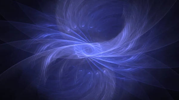 Рендеринг Абстрактного Синего Фрактального Света — стоковое фото