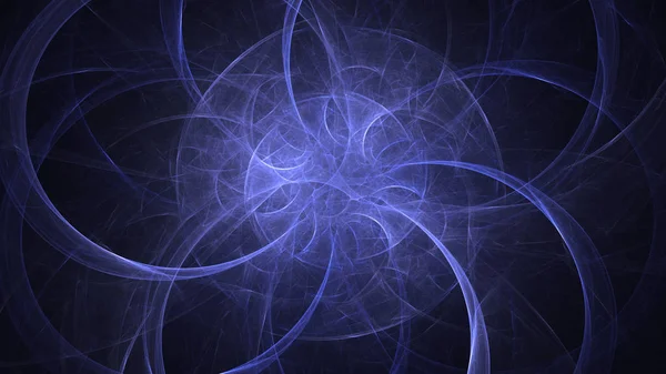 Renderização Abstrato Azul Fundo Luz Fractal — Fotografia de Stock