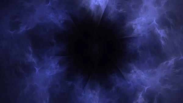 Weergave Abstracte Blauwe Fractal Licht Achtergrond — Stockfoto