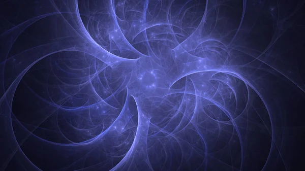 Renderização Abstrato Azul Fundo Luz Fractal — Fotografia de Stock