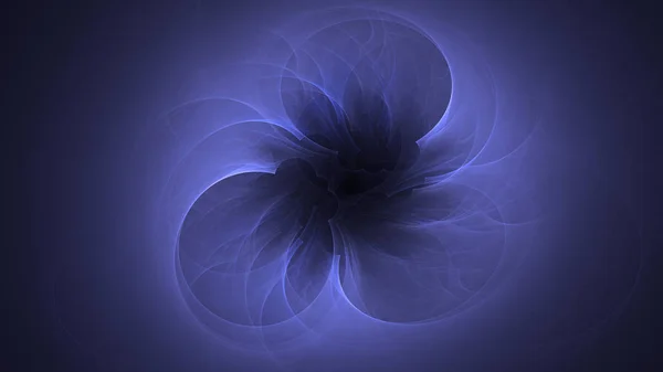 Renderização Abstrato Azul Fundo Luz Fractal — Fotografia de Stock