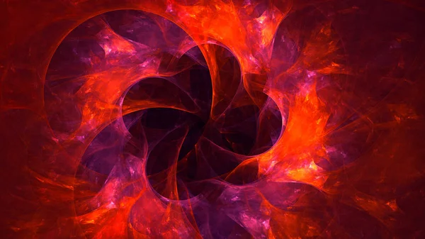 Renderização Abstrato Fundo Luz Fractal Vermelho — Fotografia de Stock