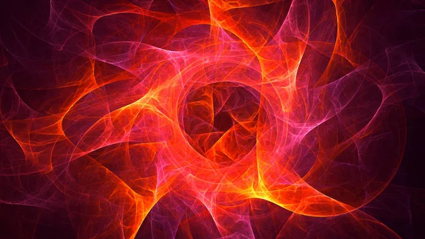 Renderização Abstrato Fundo Luz Fractal Vermelho — Fotografia de Stock