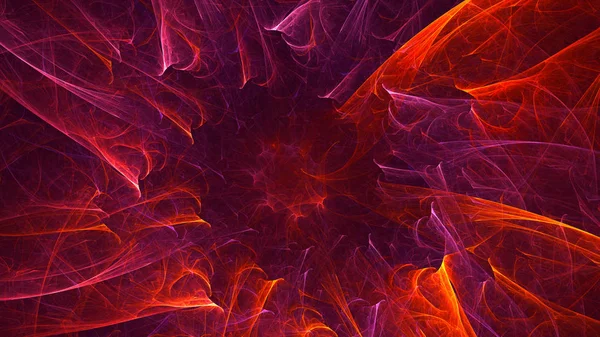 Renderizado Abstracto Rojo Fractal Luz Fondo — Foto de Stock