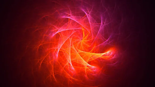 Renderização Abstrato Fundo Luz Fractal Vermelho — Fotografia de Stock