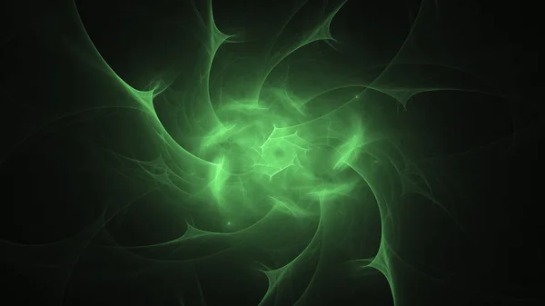 Rendering Abstracte Groene Fractal Lichte Achtergrond — Stockfoto