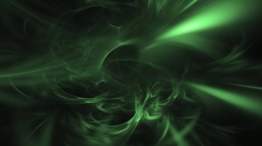 Soyut fraktal ışık arkaplanı 3 boyutlu oluşturuluyor