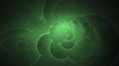 Soyut fraktal ışık arkaplanı 3 boyutlu oluşturuluyor