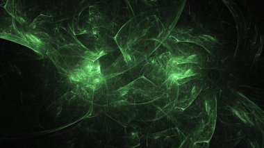 Soyut fraktal ışık arkaplanı 3 boyutlu oluşturuluyor