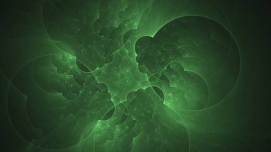 Soyut fraktal ışık arkaplanı 3 boyutlu oluşturuluyor