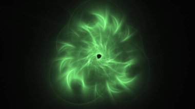 Soyut fraktal ışık arkaplanı 3 boyutlu oluşturuluyor